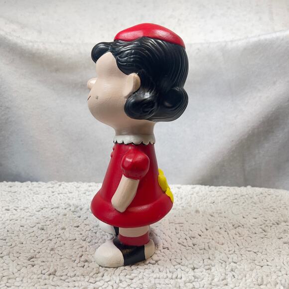 Peanuts Lucy Vintage Hand Painted Ceramic RARE 1968 Shultz Charlie Brown - Picture 2 of 16